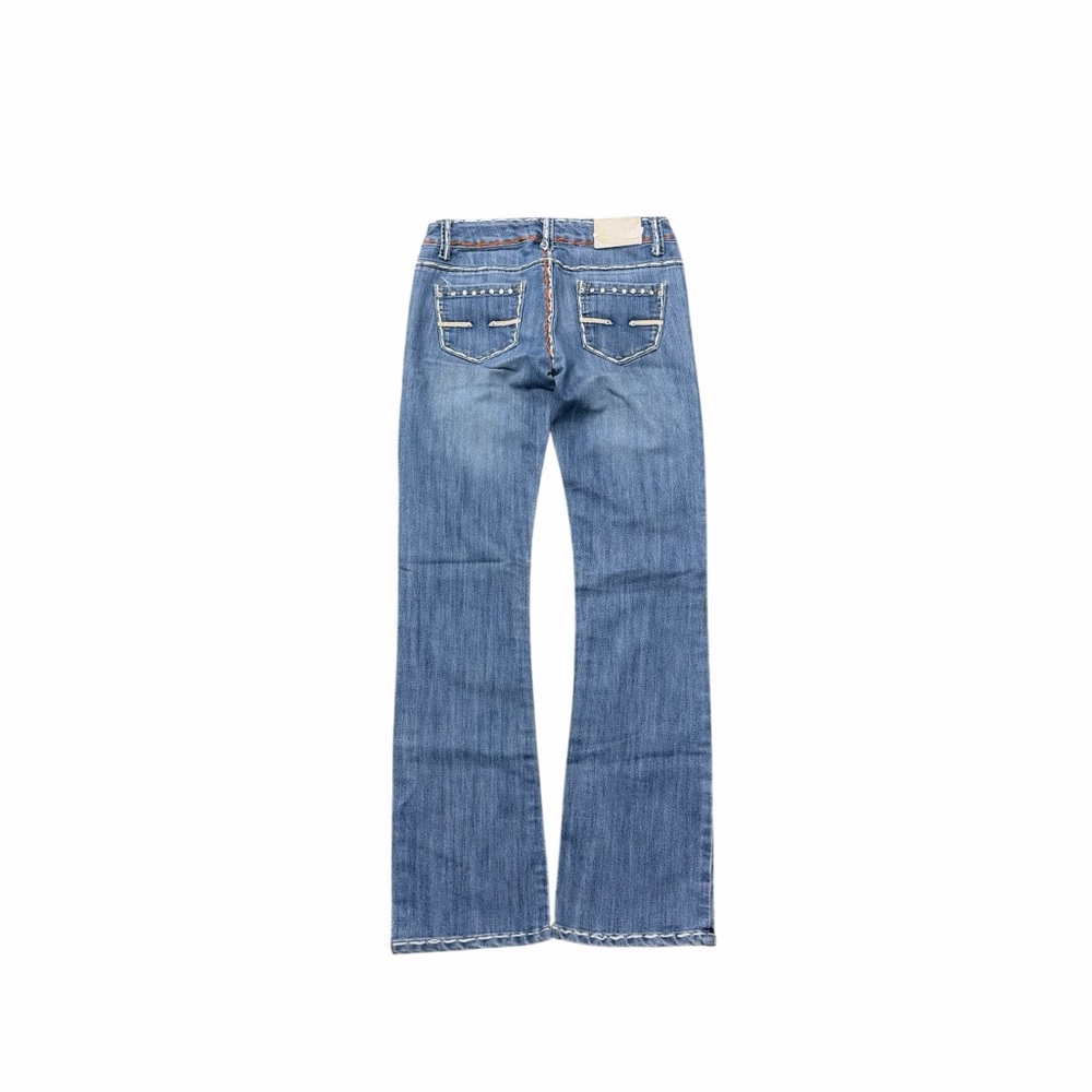 Y2K Monica’s Jeans Low Rise Bootcut Rhinestone Denim